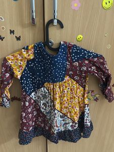 Patchwork Print Top