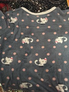 Cute Cat Print Pajama Set