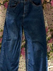 Price DroppedTrendy Wide Leg Jeans (combo) Blue And Light Lavenderish