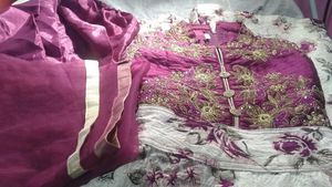 Wedding Wear Anarkali Suit Set For 8-11 Girls