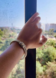 Silver and Gold Bangle