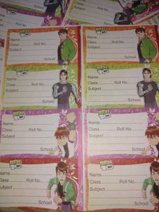Name Plate Stickers(Ben 10/32 Piss/4 Page)🥳