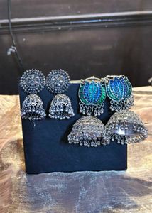 Oxidised jhumki earrings Combo