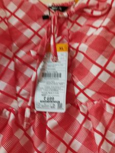 ZudioCute Pink Checkered Dress