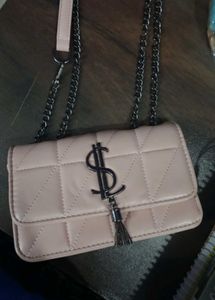 Blush Quilted Chain Bag