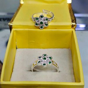 Pure silver toe ring (One Pair)