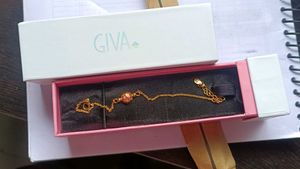 Giva 925 Real Silver Sphere Bracelet(Golden Color)
