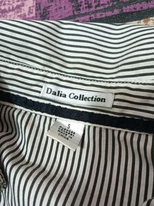 Striped Short Sleeve Button-Up