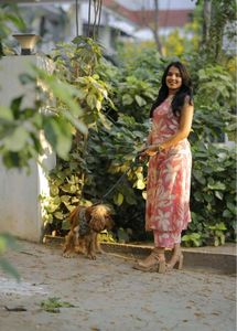 🌸 Pretty in Pink: Floral Kurta &amp; Straight Pant Se