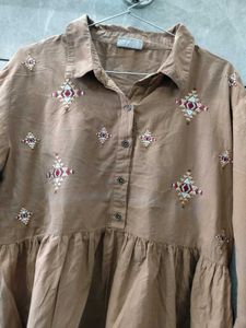 Boho Embroidered Tunic Top