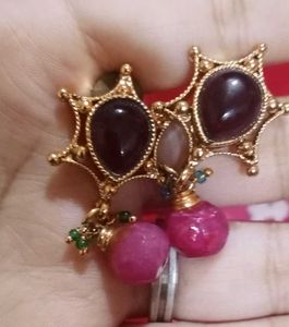 Gold-tone Starburst Jewelry Set