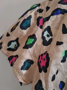 Leopard Print Button-Down Shirt