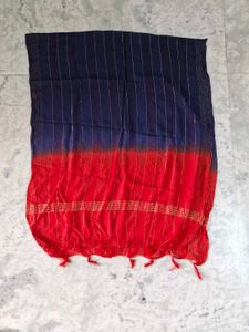 Red &amp; Blue Kurta Set