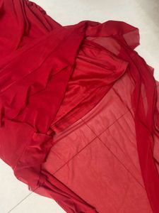 Red Ruffle Maxi Dress