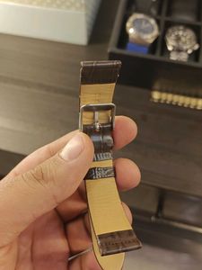 Dark Brown Leather Watch Strap
