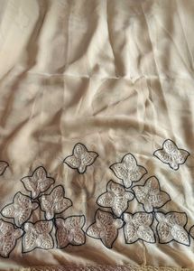 CREAM SAREE
