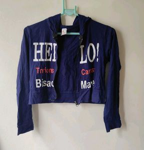 Crop Hoodie Style Top