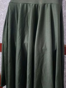 Ruffle Linen Fit &amp; Flare Dress