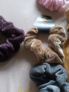 Combo Of 8 Scrunchie Bundle