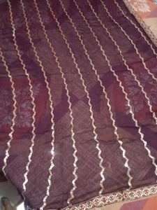 Beautiful Purple Dupatta with Border