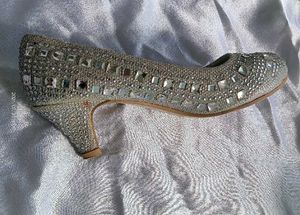 Sparkly Silver rhinestone Ballerinas
