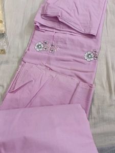 Embroidered Cotton Suit