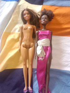 Two Barbie Dolls