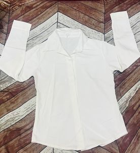 White Formal Shirt for Girls