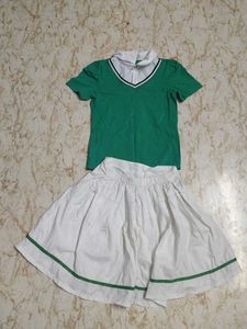 Buying from Bangkok Cute Green &amp; White Outfit Set