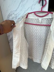 Elegant White Chanel style Lace Jacket