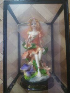 Elegant Fairy Showpiece in a Glass Display Box.