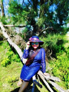Beautiful Blue Net short dress 👗