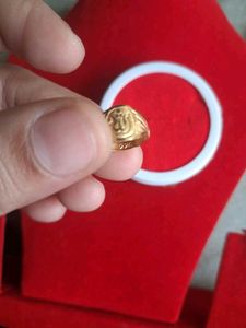 Gold Ring with Allah Design baby. rin