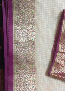 Cream Colour Silk Saree