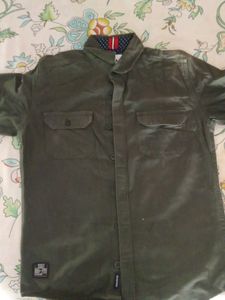Green Button-Down Shirt