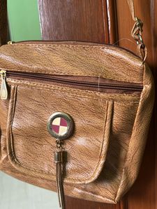 Handbag With Three Zips