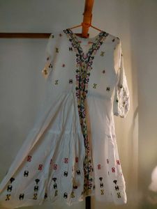 White Embroidery dress