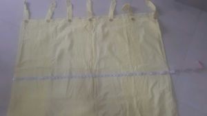 Button Tab Curtains for door - 2 pieces