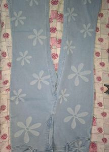 Floral Denim Jeans