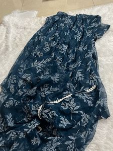 Blue Georgette Saree