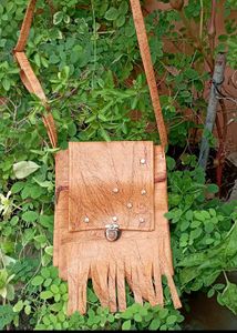 Vintage Leather Fringe Bag