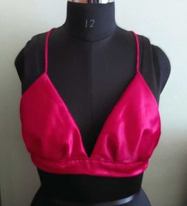 Red Backless Blouse