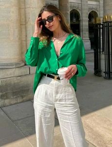 Green Poplin Shirt