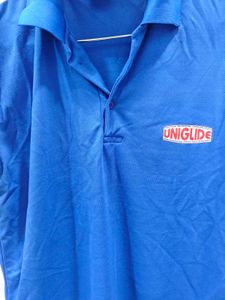 Blue UNIGLIDE Polo Shirt - Size 42