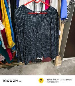 Polka Dot Long Sleeve Top