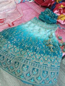 Heavy Stone Work Lahenga