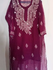 Embroidered Kurta with inner