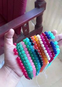 Premium Glass Beaded Bracelets With Charms