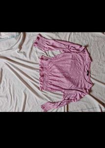 Pink Long Sleeve Top
