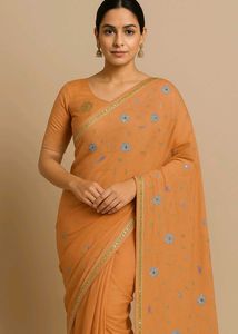 Elegant Floral Saree